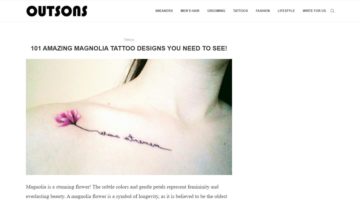 101 Amazing Magnolia Tattoo Designs You Need To See!