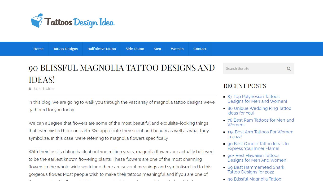 90 Blissful Magnolia Tattoo Designs and Ideas! – TattoosDesignIdea